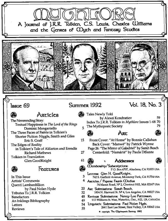 Mythlore by J. R. R. Tolkien