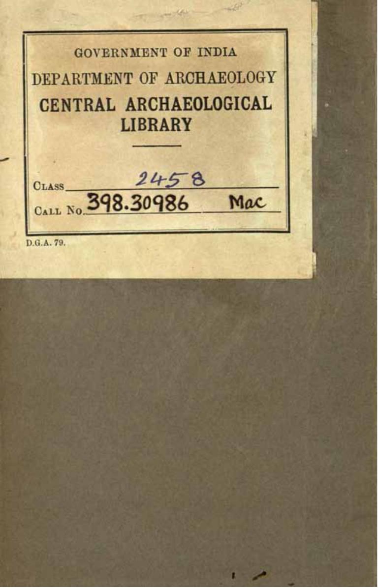 Myths of Pre-Columbian America by Donald A. Mackenzie