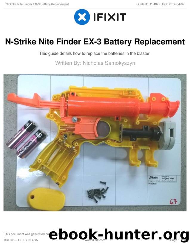 N-Strike Nite Finder EX-3 Battery Replacement by Unknown