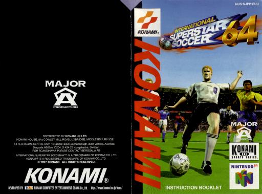 N64 - International Superstar Soccer 64 instruction Booklet by TheValeman