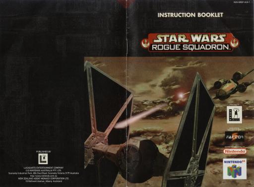 N64 - Star Wars - Rogue Squadron Instruction Booklet by TheValeman