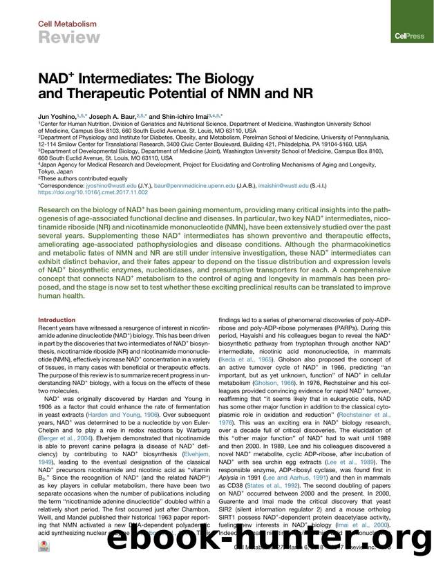 NAD+ Intermediates: The Biology and Therapeutic Potential of NMN and NR by Jun Yoshino & Joseph A. Baur & Shin-ichiro Imai