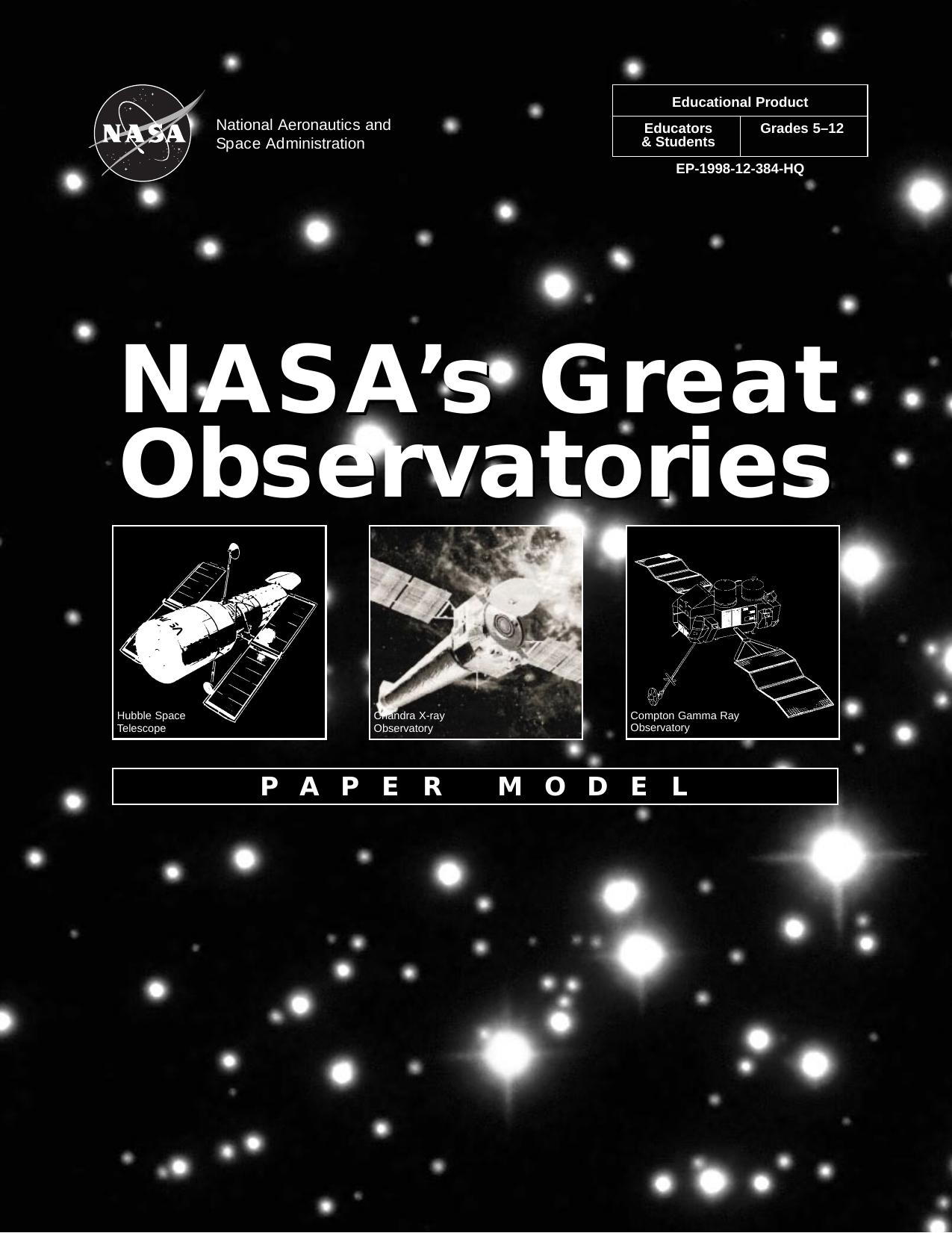 NASA's Great Observatories Kit pdf by NASA