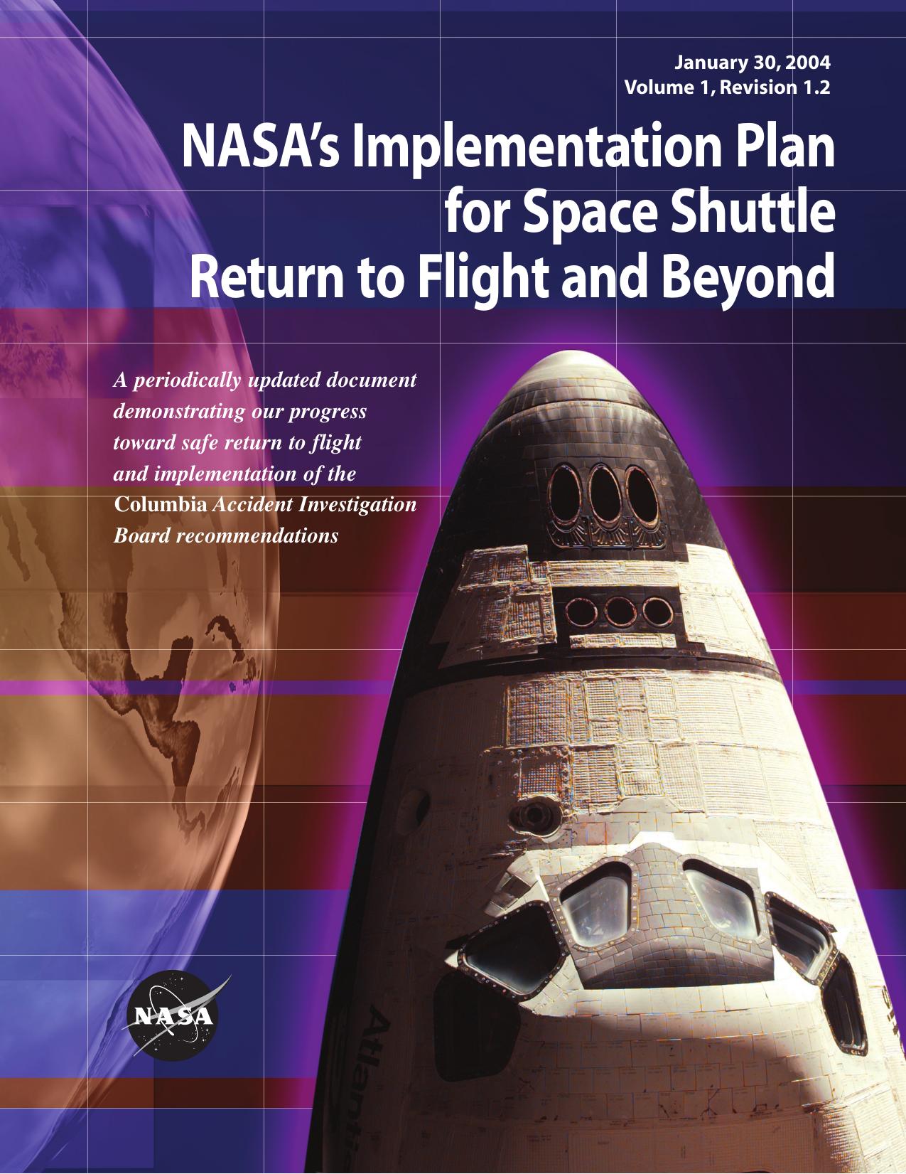 NASA's Implementation Plan for Space Shuttle Return to Flight and Beyond by Unknow