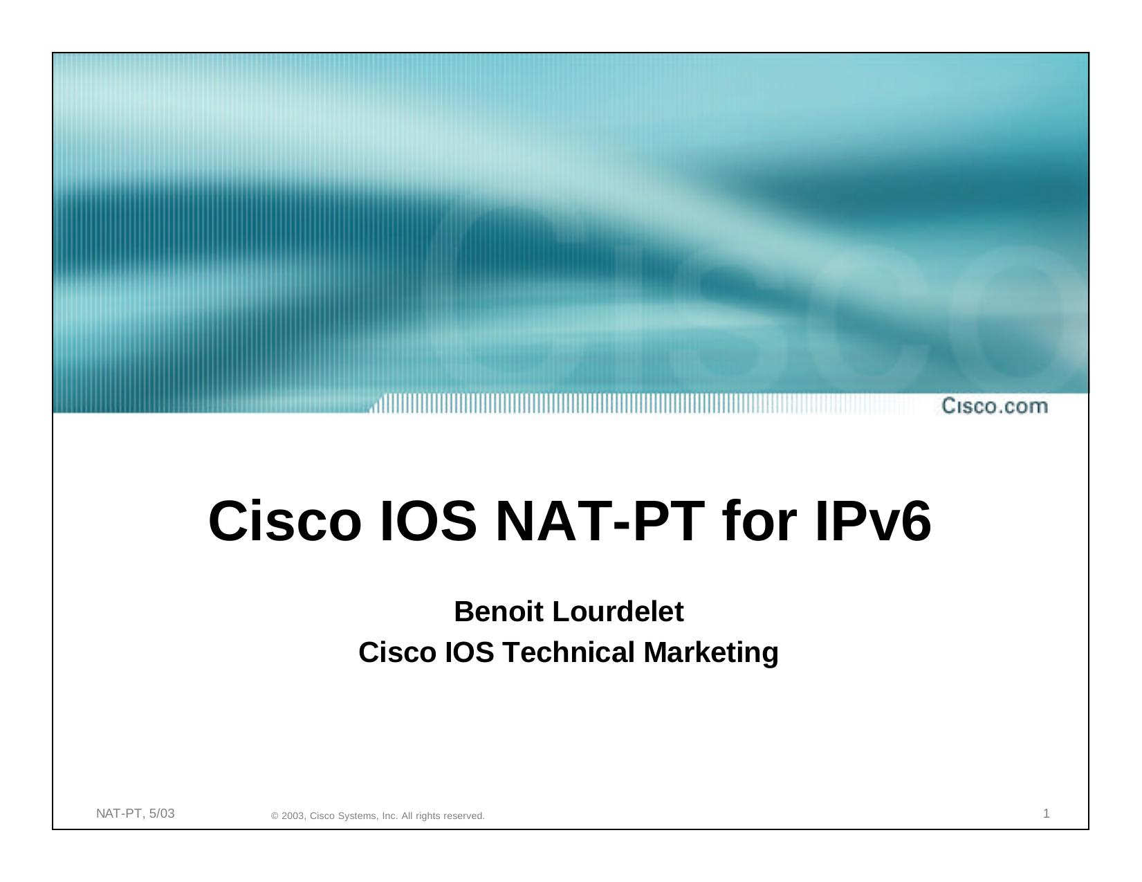 NAT PT for IPv6, 5-21-03.PDF by shalper