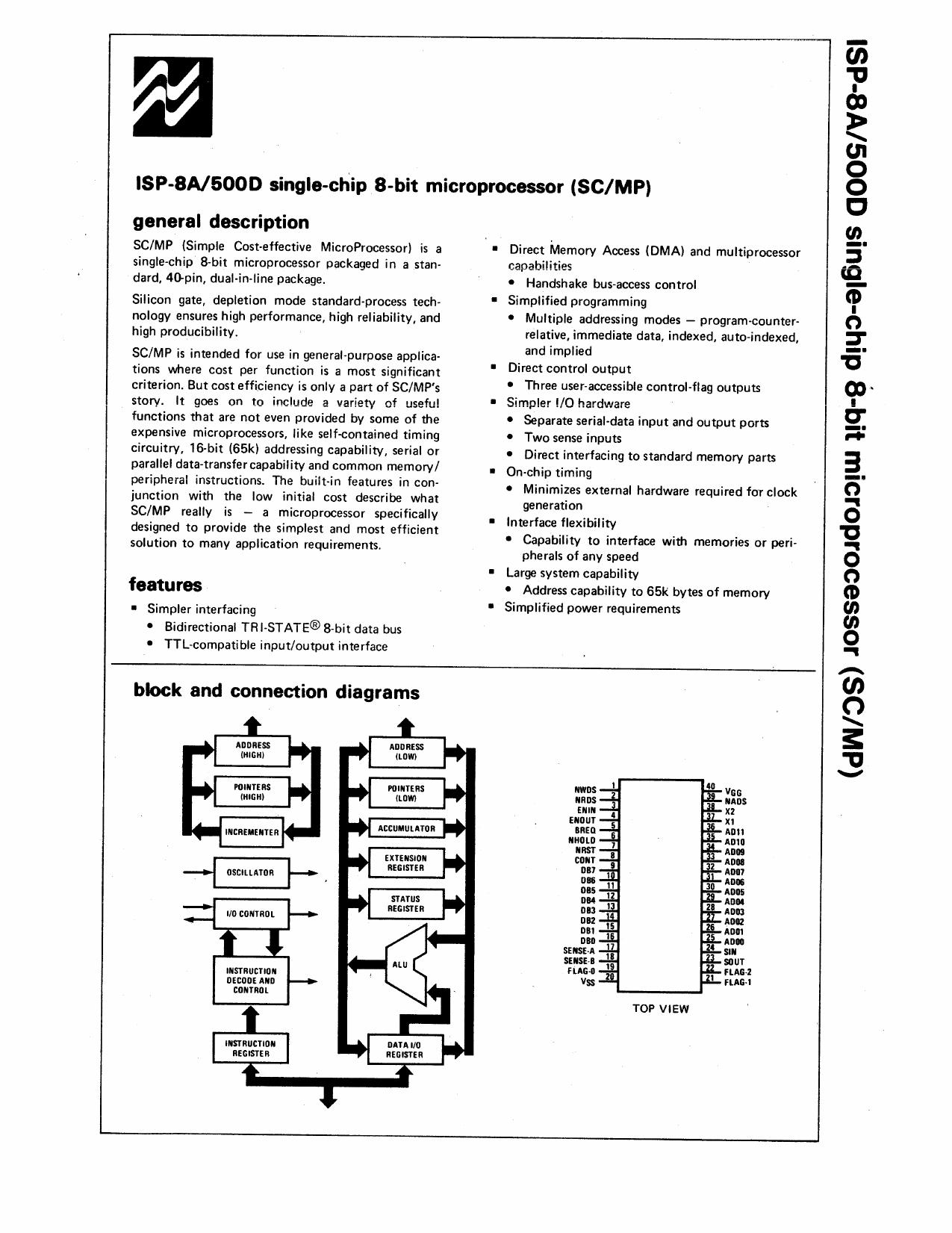 NATIONAL SEMICONDUCTOR SCMP by Datasheet WW