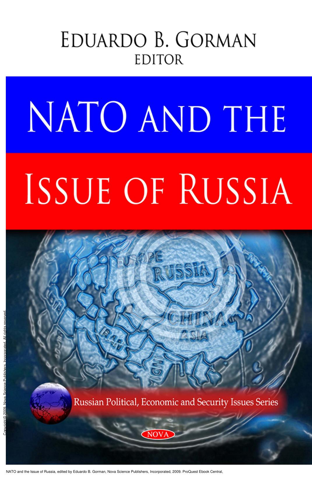 NATO and the Issue of Russia by Eduardo B. Gorman