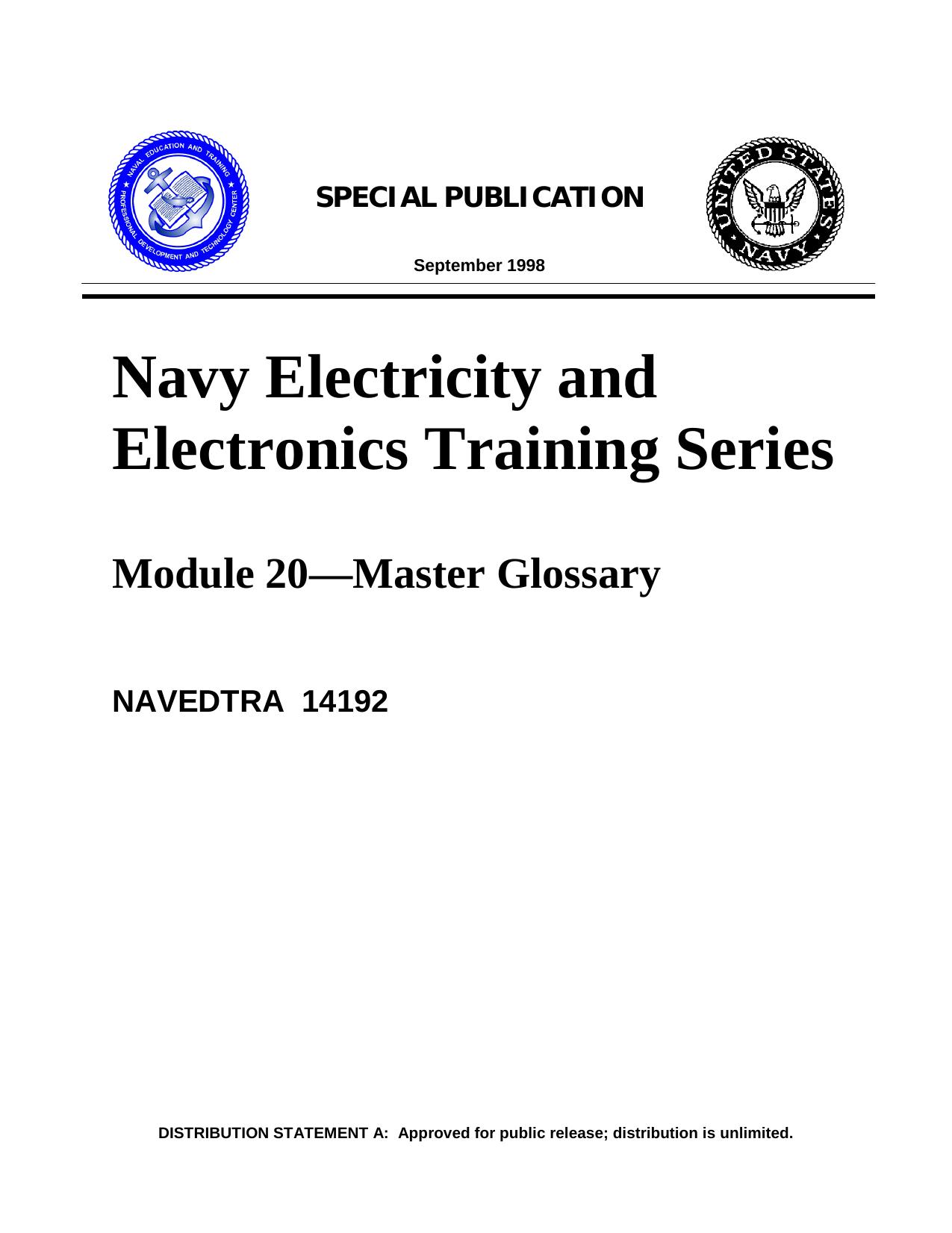 NAVY ELECTRICITY AND ELECTRONICS TRAINING SERIES by Joe King