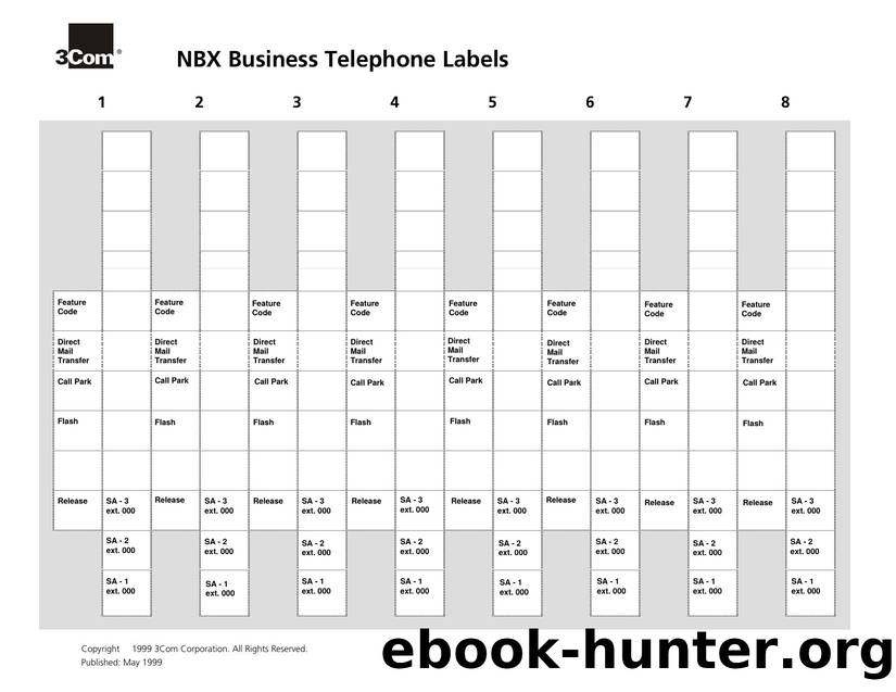 NBX Telephone Labels by Gregory Paul Brucato