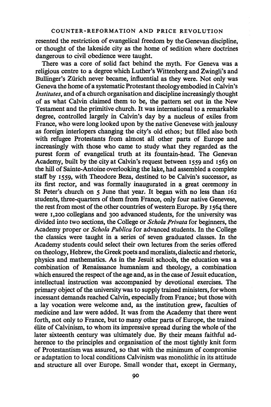 NC Modern History 3. Counter-Reformation & Price Revolution 1559-1610 by Unknown