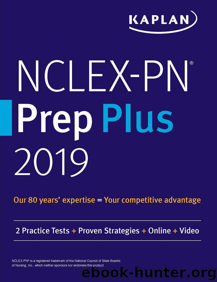 NCLEX-PN Prep Plus 2019 by Kaplan Nursing