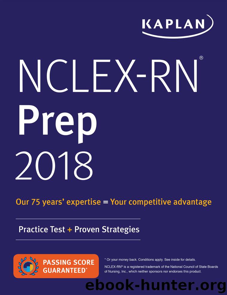 NCLEX-RN Prep 2018 by Kaplan Nursing