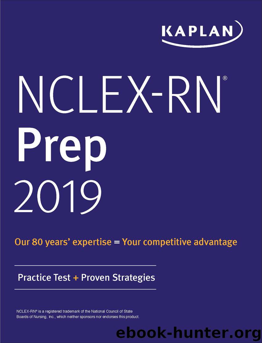NCLEX-RN Prep 2019 by Kaplan Nursing
