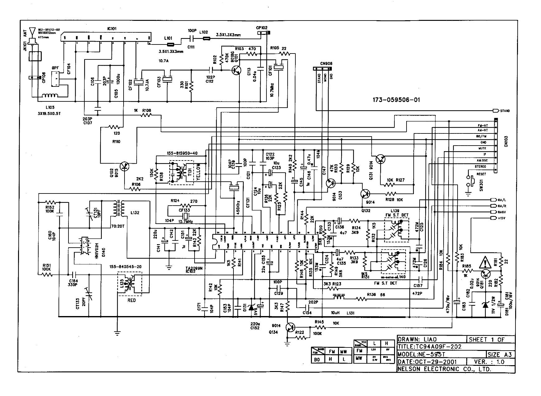 NE-595 by MM-500 Circuit Diagram