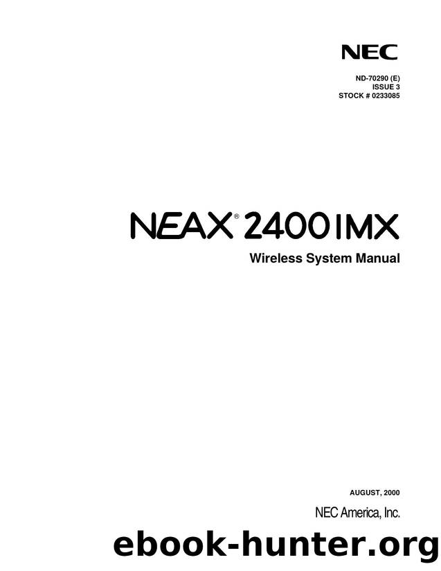 NEAX2400 IMX Wireless System Manual by EZ Manuals