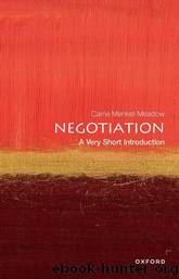 NEGOTIATION: A Very Short Introduction by Carrie Menkel-Meadow