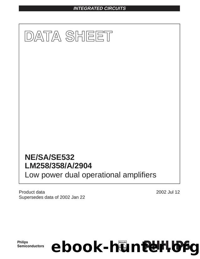 NESASE532  LM258358A2904  Low power dual operational amplifiers by Philips Semiconductors