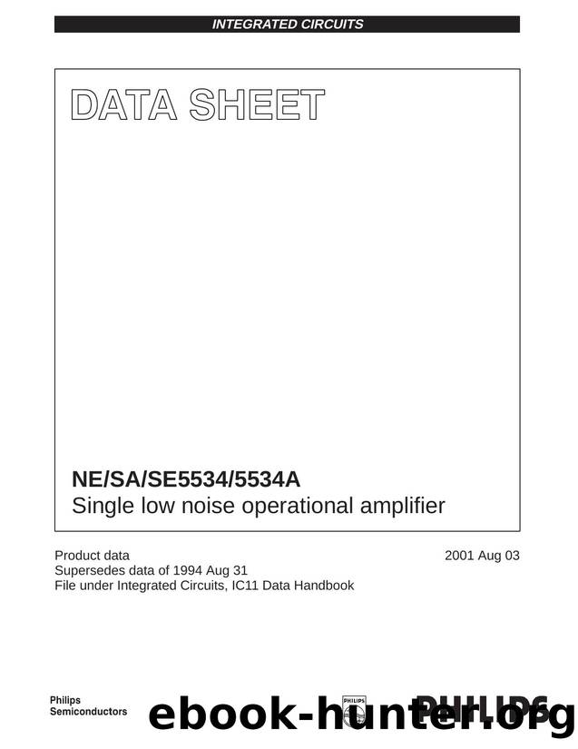 NESASE55345534A Single low noise operational amplifier by Philips Semiconductors
