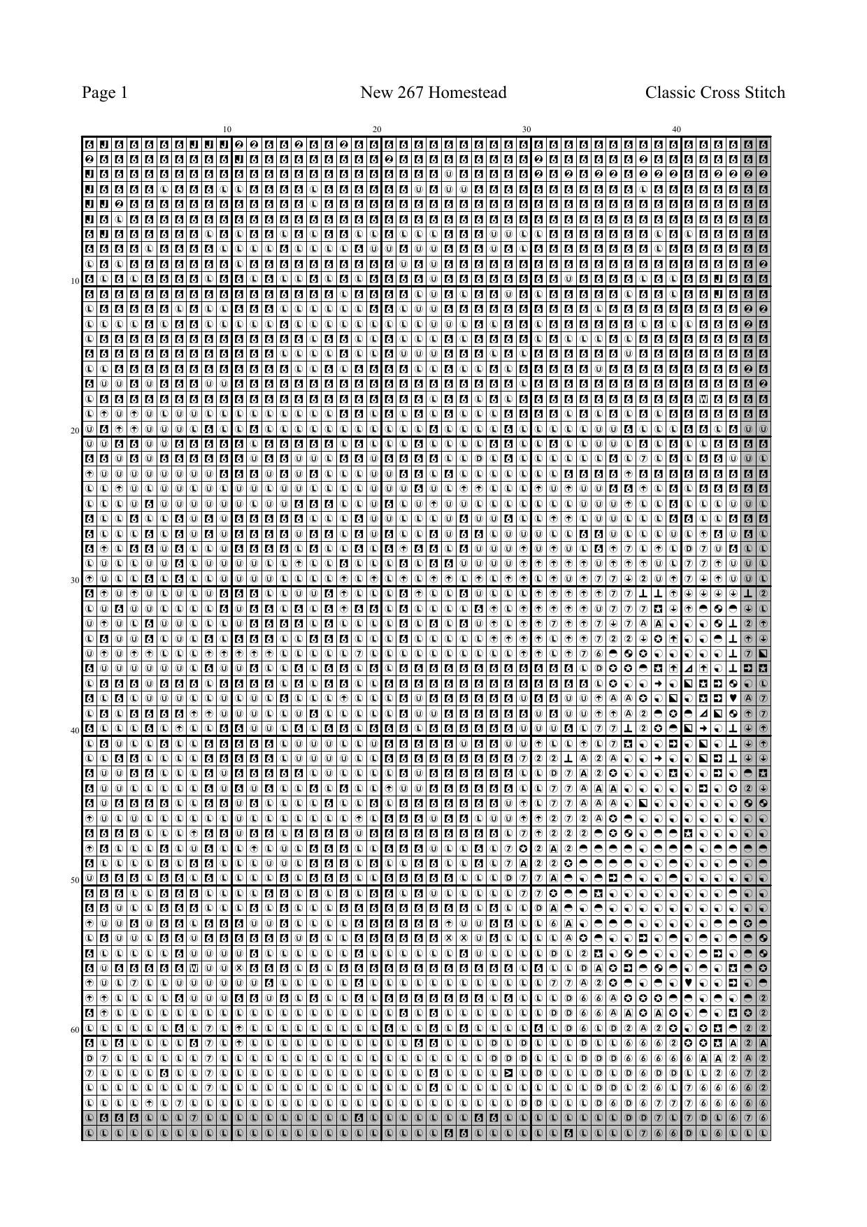 NEW 267 Homestead by chart