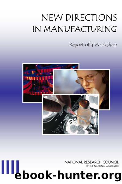 NEW DIRECTIONS IN MANUFACTURING: Report of a Workshop by National Research Council of the National Academies