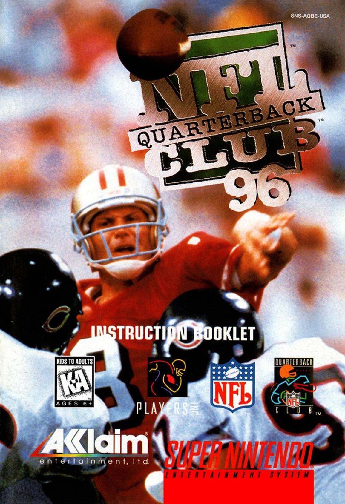 NFL Quarterback Club 96 (USA) by Jonathan Grimm