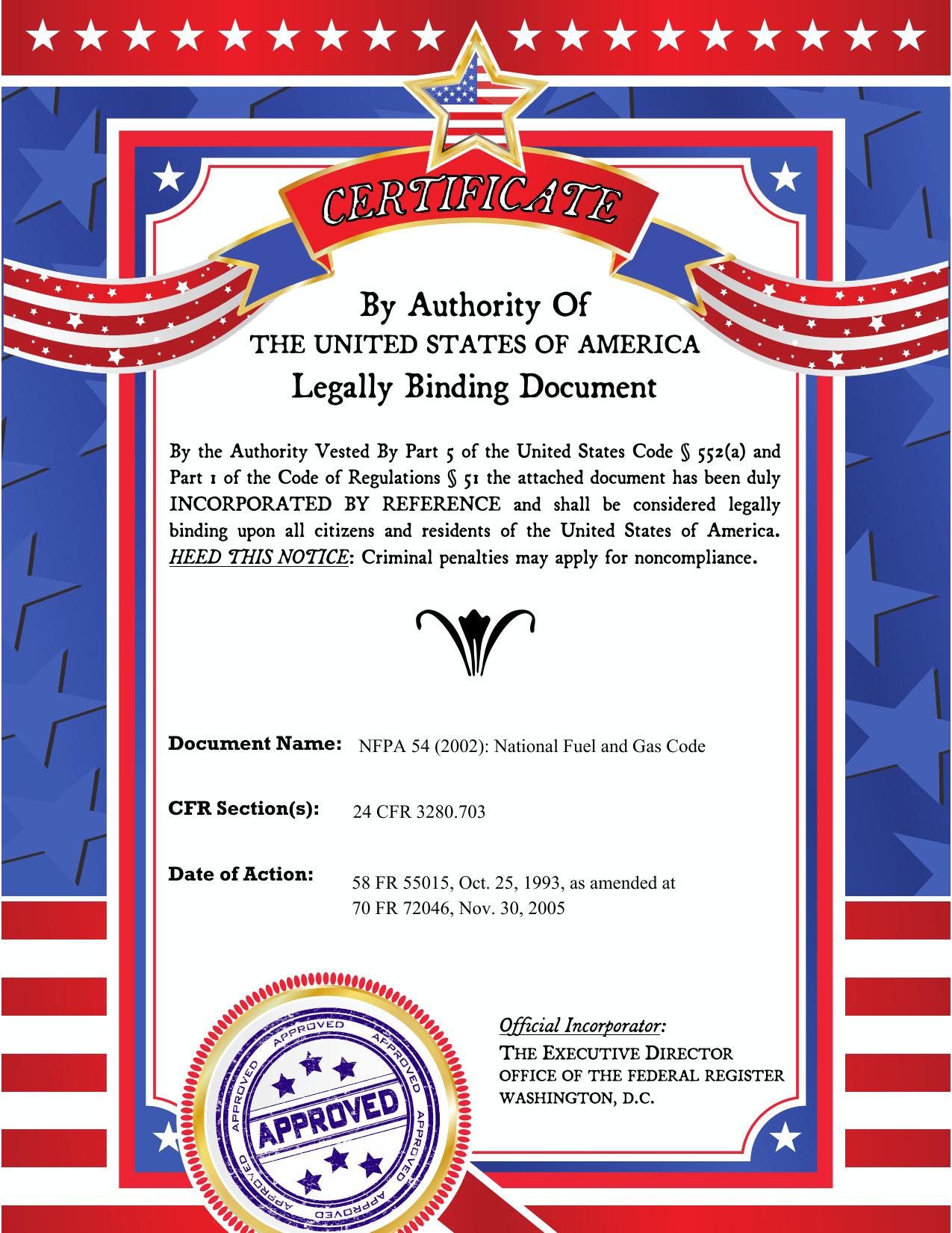 NFPA 54: National Fuel and Gas Code by National Fire Protection Association