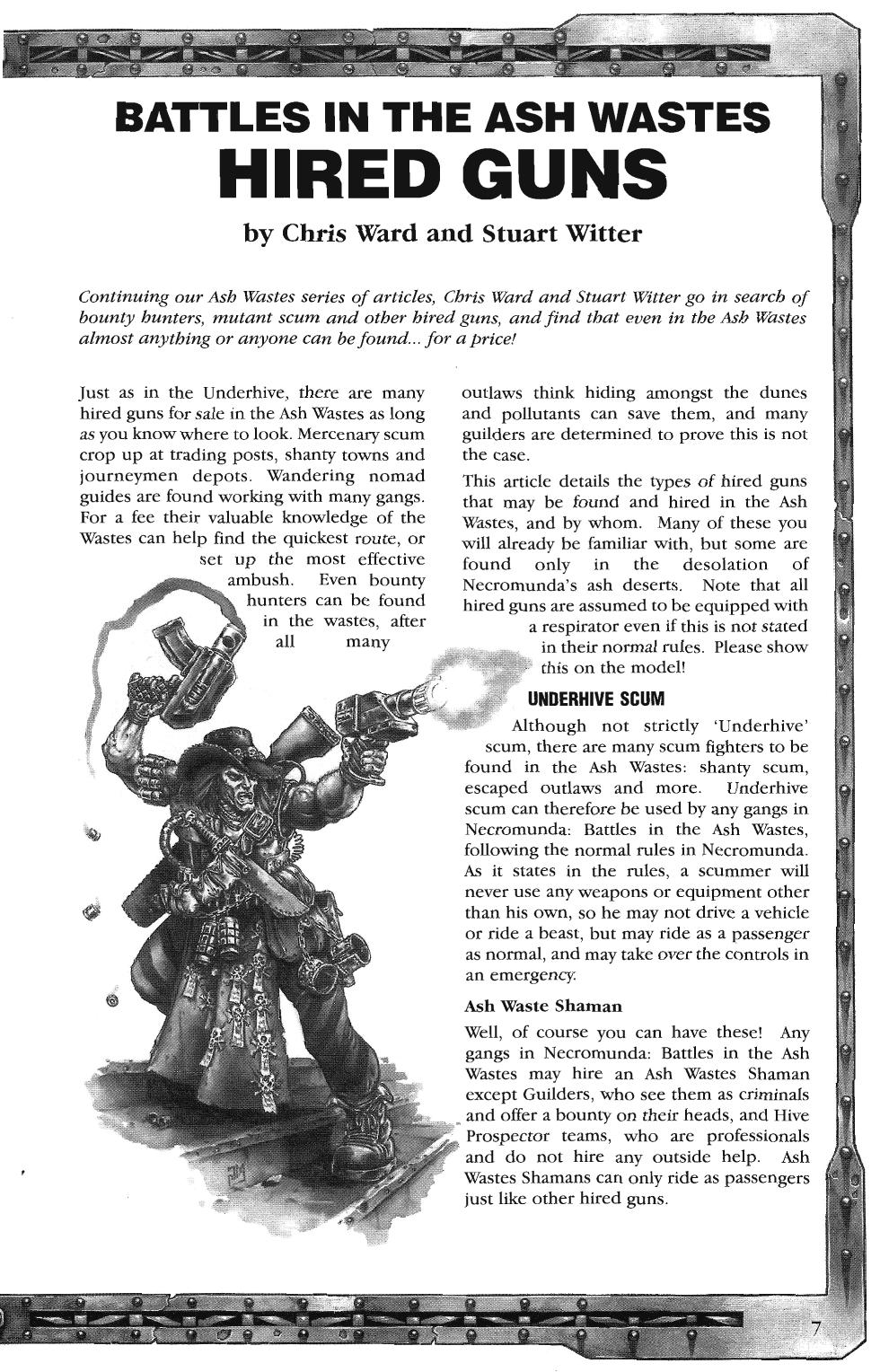 NM 10 Battles in the Ash Wastes Hired Guns by Unknown