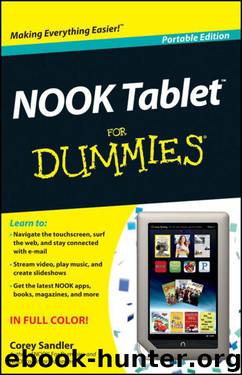 NOOK Tablet For Dummies (For Dummies (Lifestyles Paperback)) by Sandler Corey