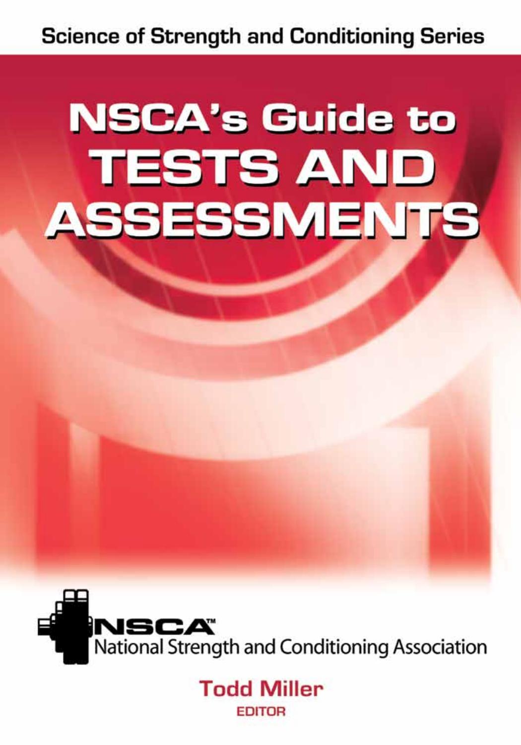 NSCA's Guide to Tests and Assessments by NSCA-National Strength Conditioning Association