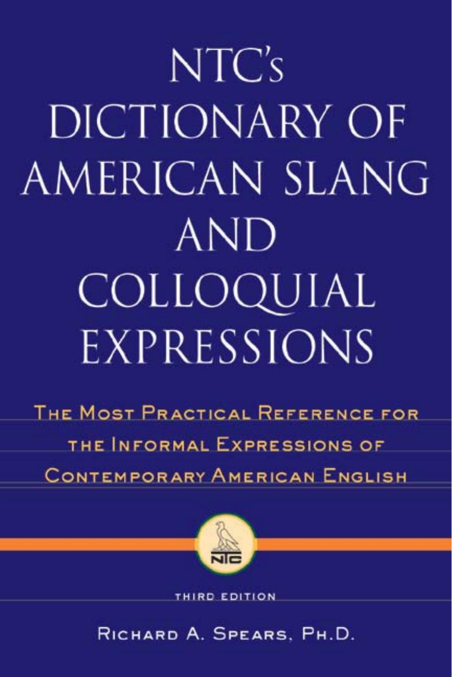NTC's Dictionary of American Slang and Colloquial Expressions by (PDF) Языки мира