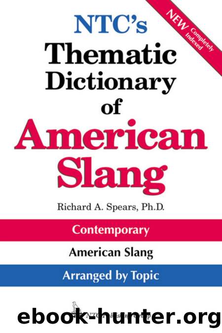 NTC's Thematic Dictionary of American Slang by Spears Richard A