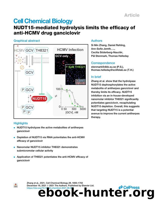 NUDT15-mediated hydrolysis limits the efficacy of anti-HCMV drug ganciclovir by unknow