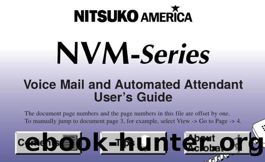 NVM-Series User Guide by Unknown