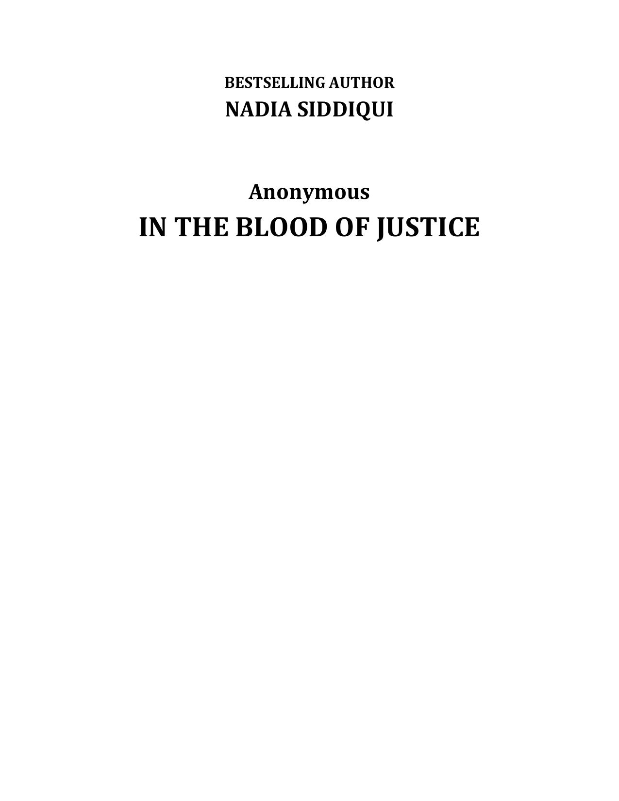 Nadia Siddiqui In The Blood Of Justice Pdf by Microsoft Office User