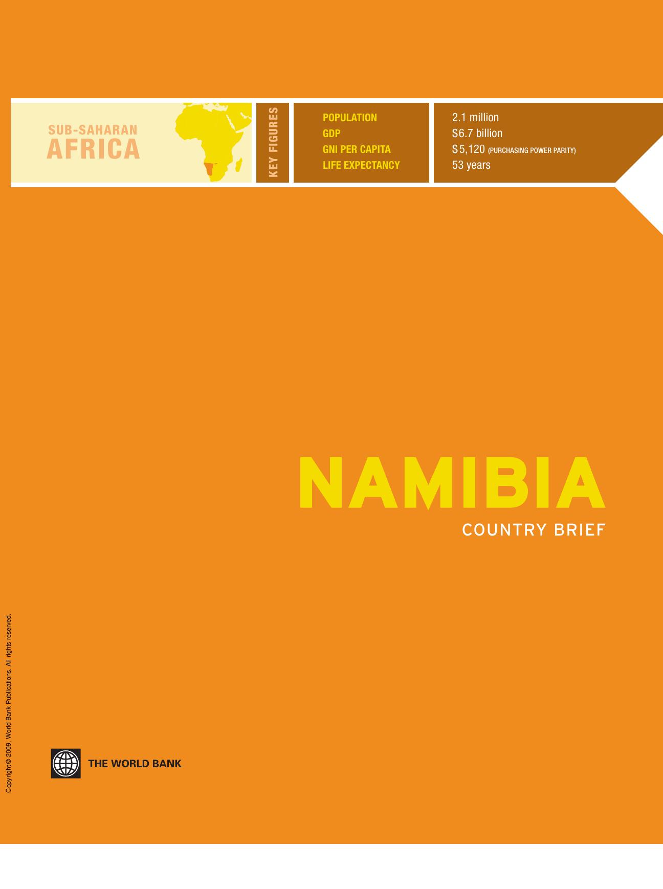 Namibia Country Brief by World Bank