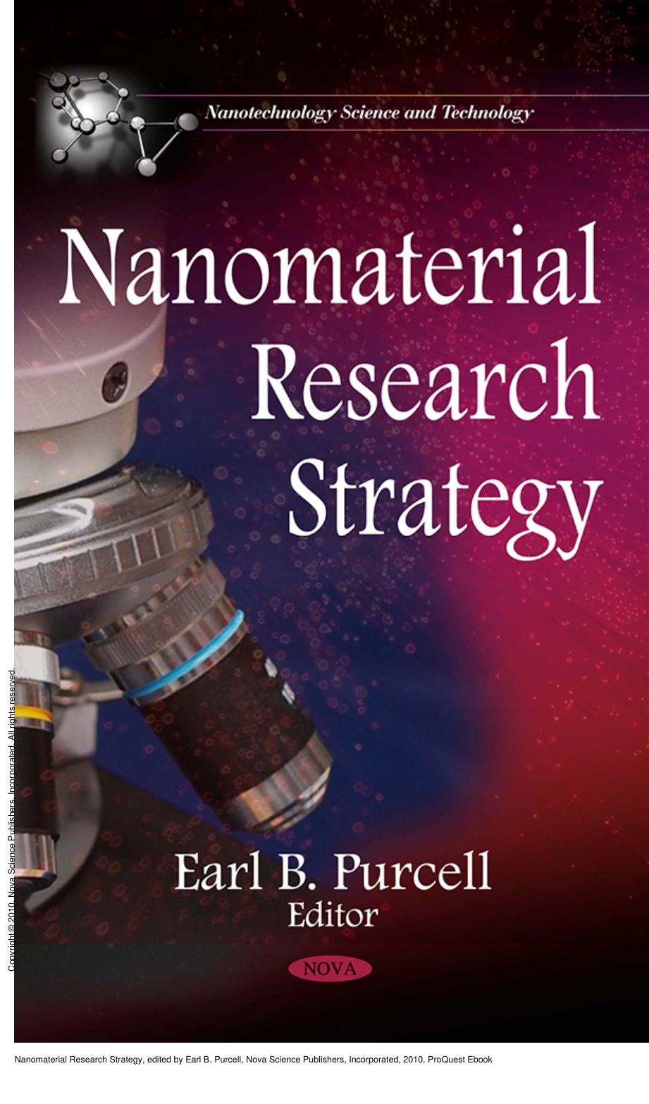 Nanomaterial Research Strategy by Earl B. Purcell
