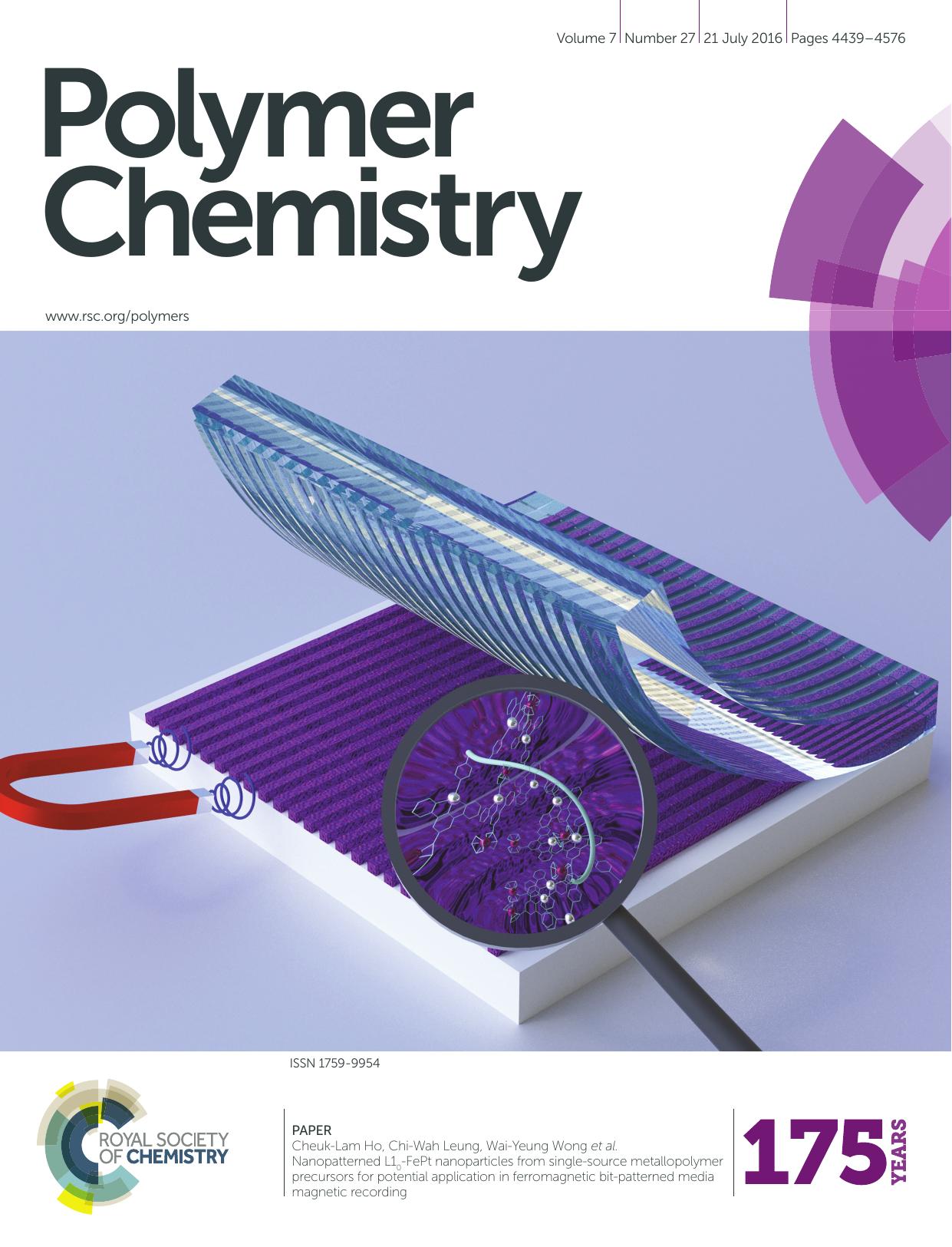 Nanopatterned L10-FePt nanoparticles from single-source metallopolymer precursors for potential application in ferromagnetic bit-patterned media magnetic recording by unknow