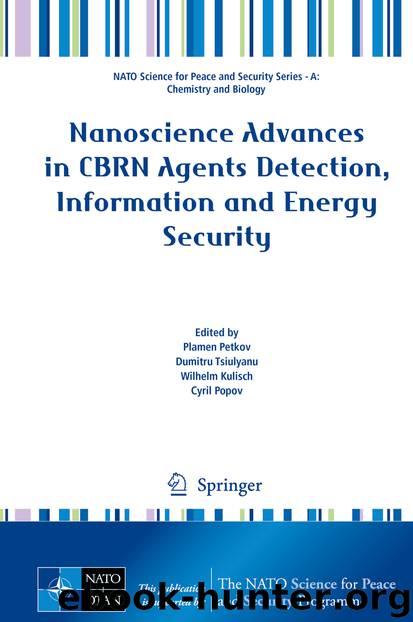 Nanoscience Advances in CBRN Agents Detection, Information and Energy Security by Plamen Petkov Dumitru Tsiulyanu Wilhelm Kulisch & Cyril Popov