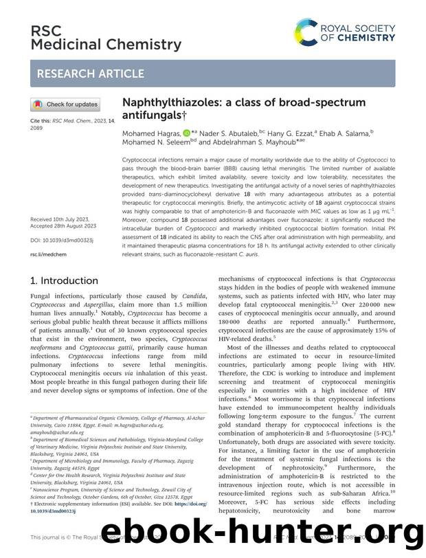 Naphthylthiazoles: a class of broad-spectrum antifungals by unknow