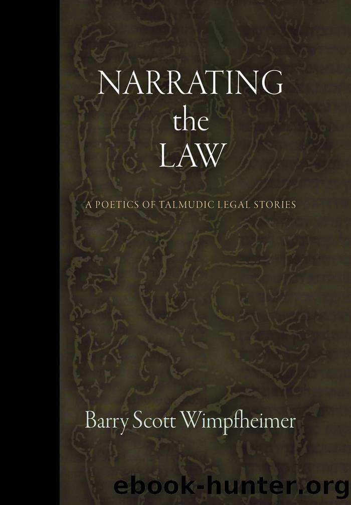 Narrating the Law by Wimpfheimer Barry Scott;