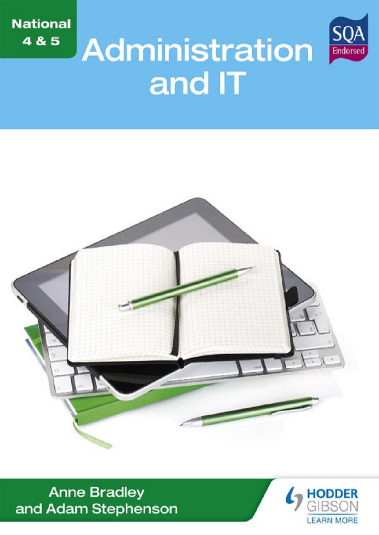 National 4 & 5 Administration and IT by Adam Stephenson & Anne Bradley