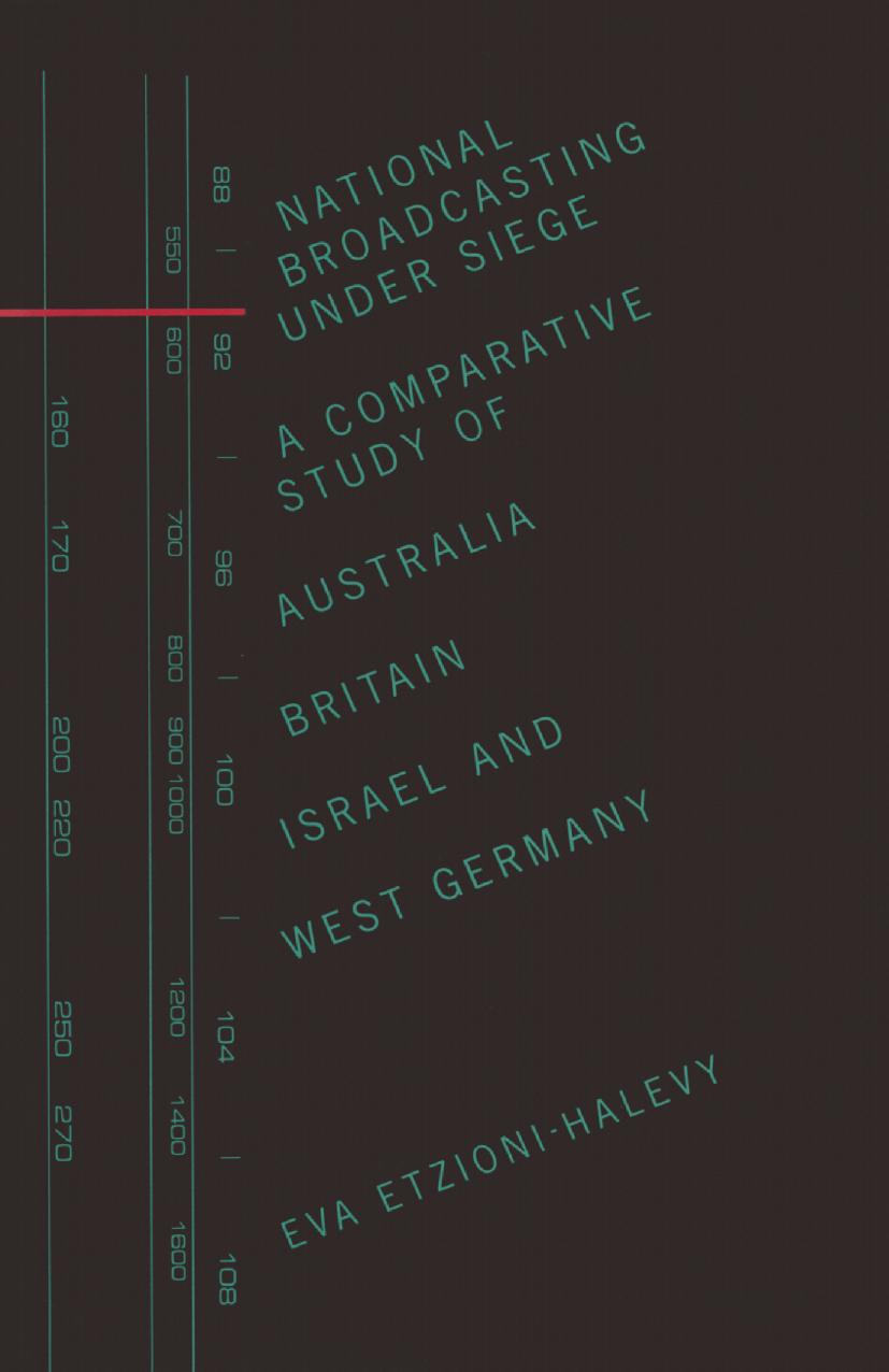 National Broadcasting Under Siege: A Comparative Study of Australia, Britain, Israel and West Germany by Eva Etzioni-Halevy (auth.)