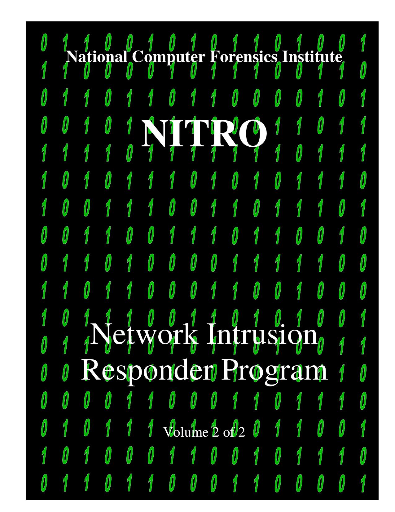 National Computer Forensics Institute by U.S. Secret Service