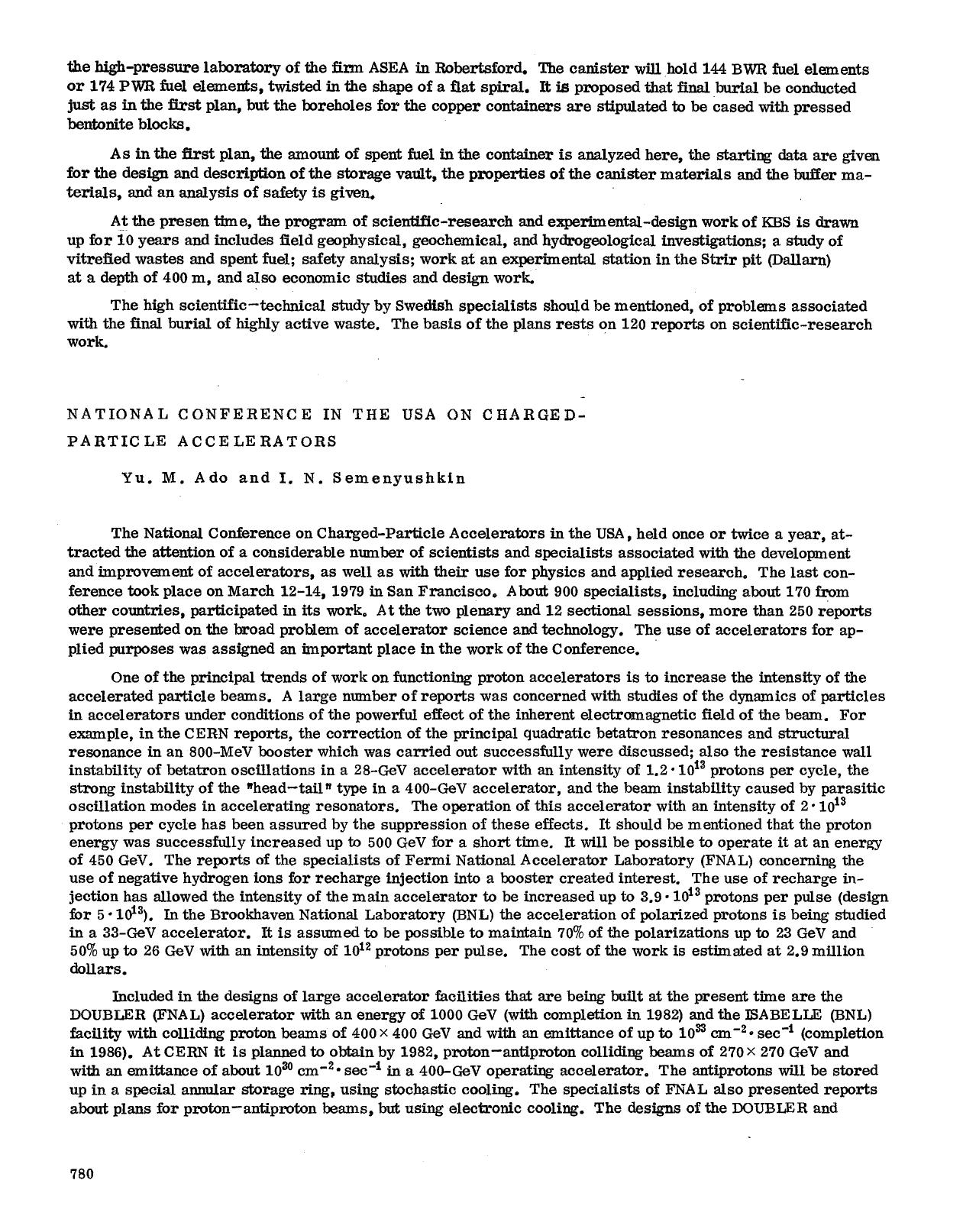 National Conference in the USA on Charged-Particle Accelerators by Unknown