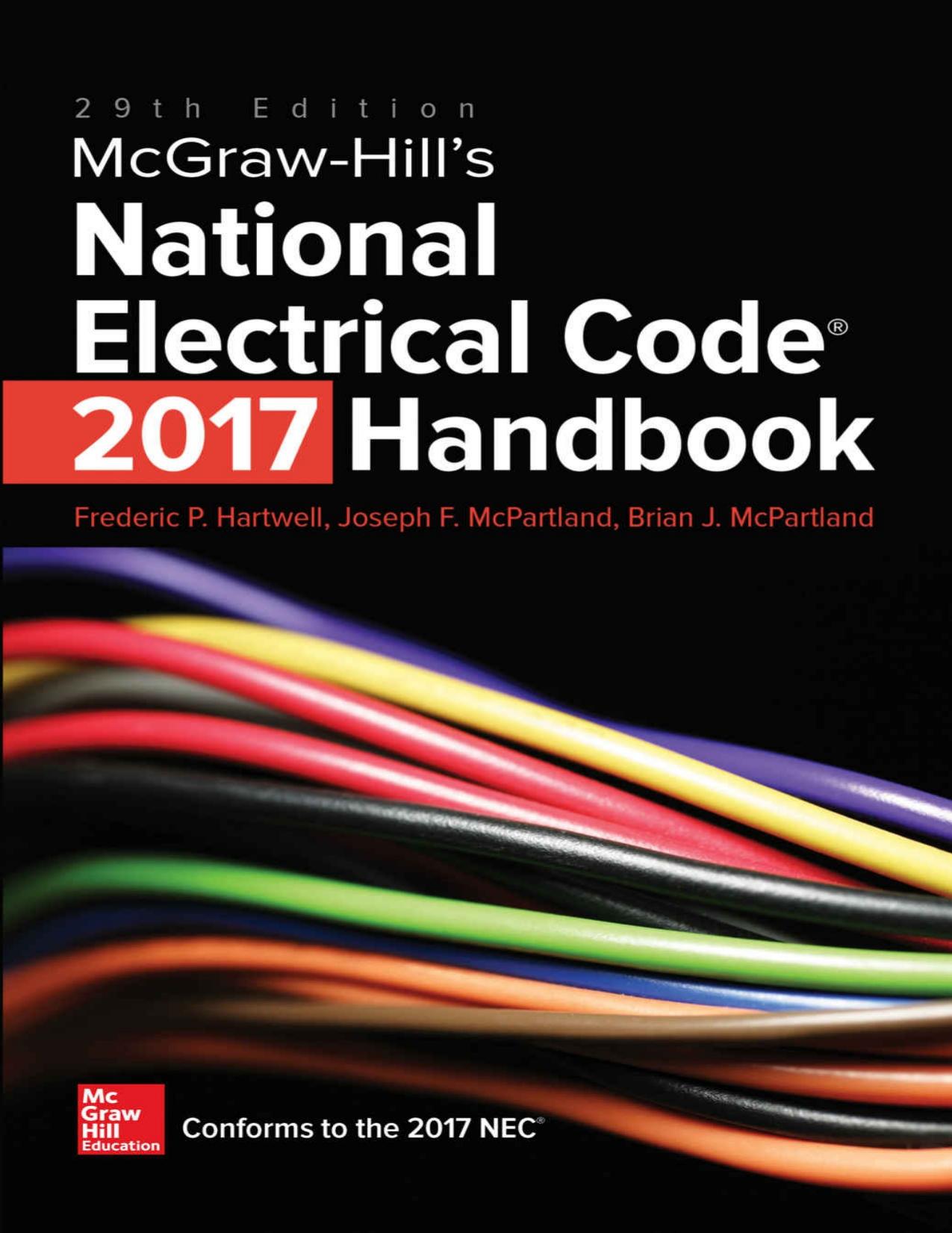 National Electric Code 2017 Handbook by Frederic Hartwell