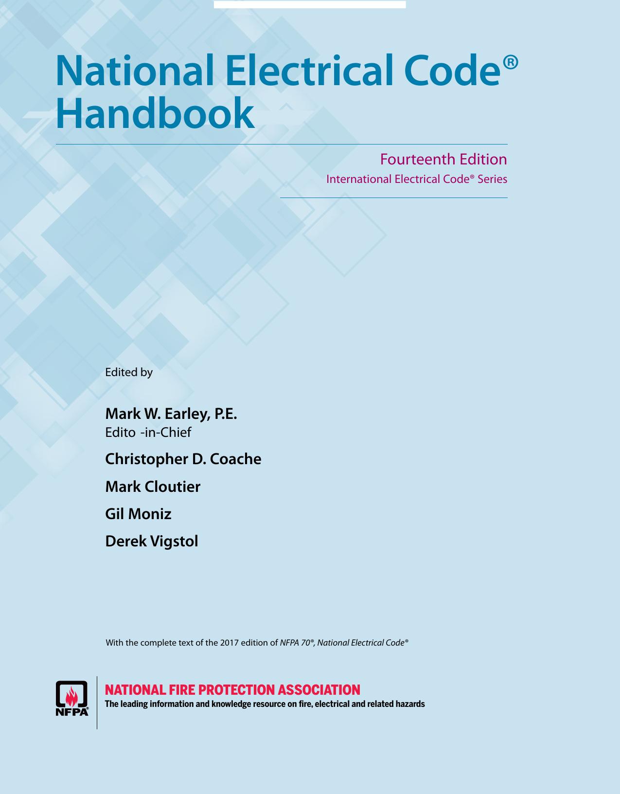 National Electrical CodeÂ® Handbook by Mark W. Earley P.E