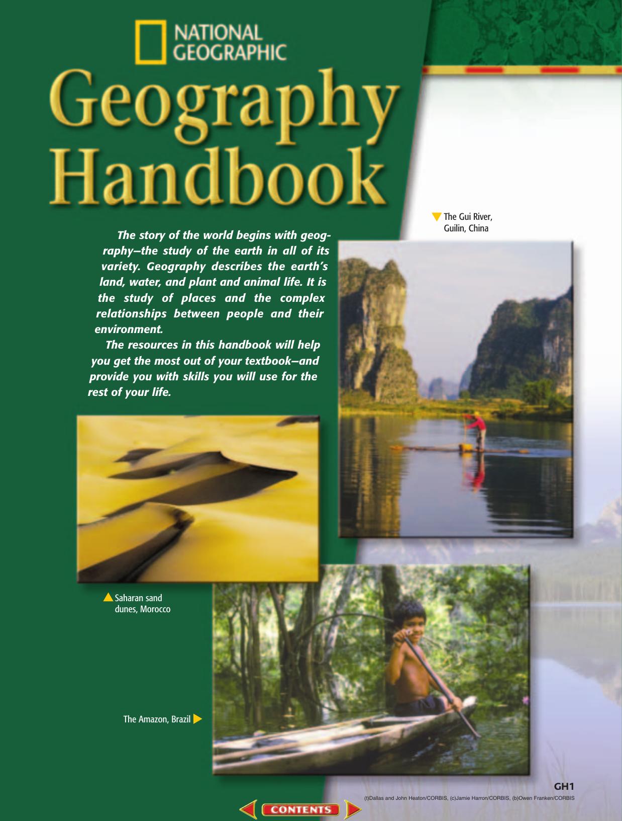National Geographic Geography Handbook by Glencoe/McGraw-Hill