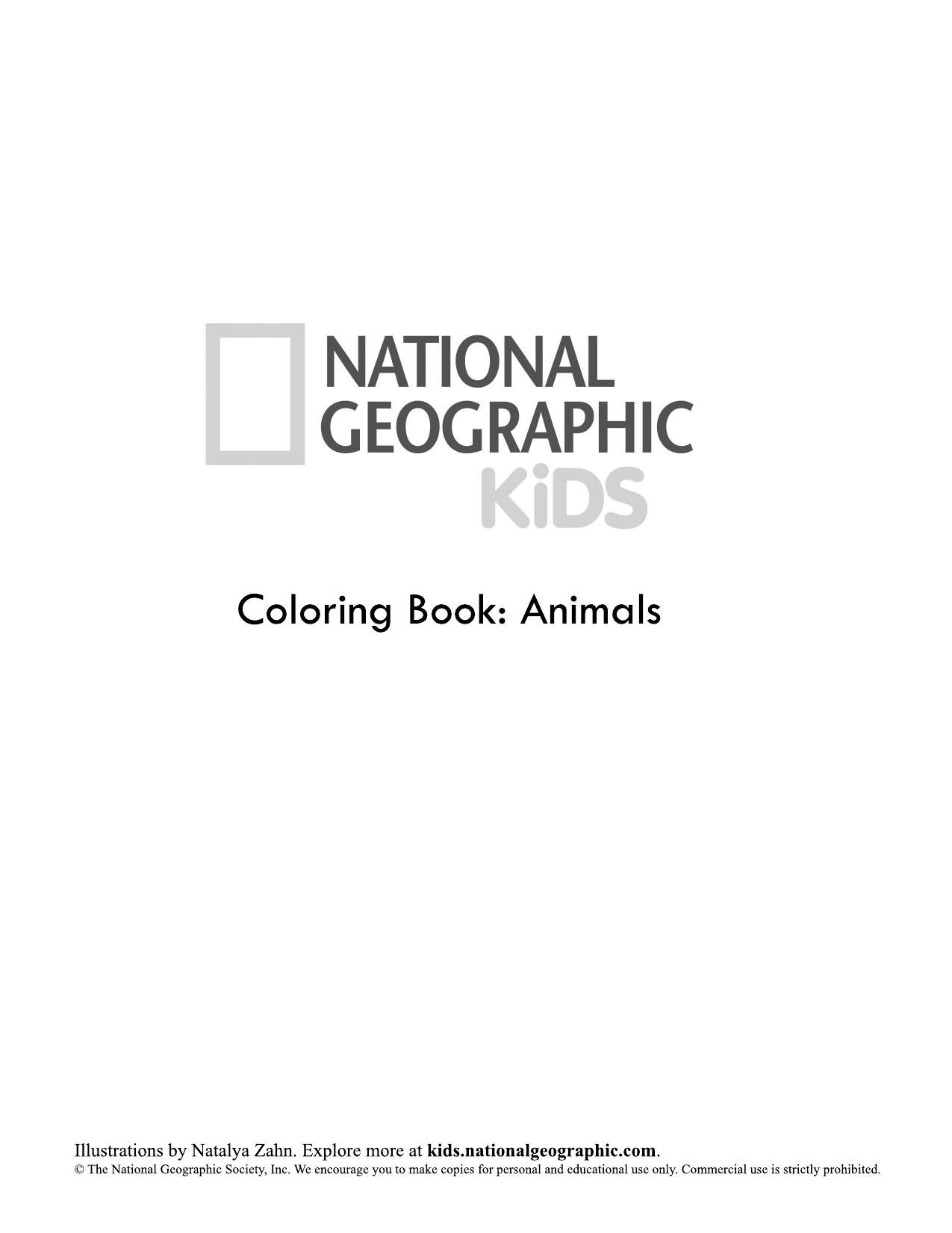 National Geographic Kids - Coloring Book by Animals