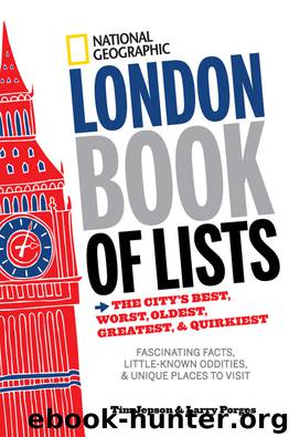 National Geographic London Book of Lists by Tim Jepson
