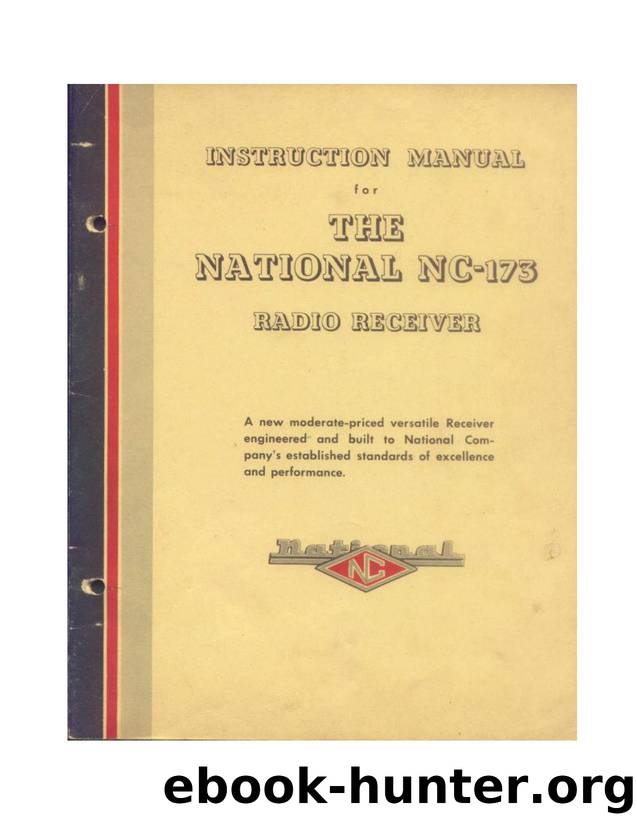 National NC173 HF Reciever Manual by Dave